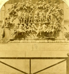 Italy Venice Venise Sarcophagus Old Stereoview Photo 1865