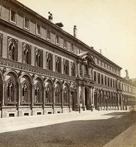 Italy Milan Milano Hospital Ospedale Maggiore Policlinico Stereoview Photo 1865