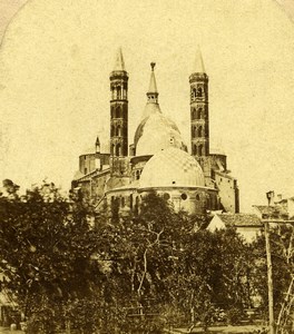 Italy Padua Padova Basilica St Anthony Sant'Antonio Old Stereoview Photo 1865