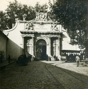 France Toulon Harbor Arsenal Gate Old Stereoview Photo SIP 1900