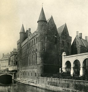 Belgium Ghent Gent Castle Geeraard de Duivelsteen NPG Stereoview Photo 1900's