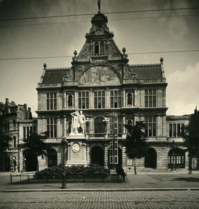 Belgium Ghent Gent Flemish Theater Old NPG Stereoview Photo 1900's