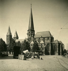 Belgium Ghent Gent Saint Jacques Church Old NPG Stereoview Photo 1900's