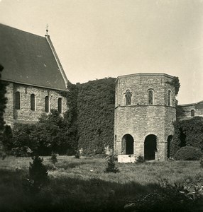 Belgium Ghent Gent Ruins of St. Bavon Abbey Old NPG Stereoview Photo 1900's