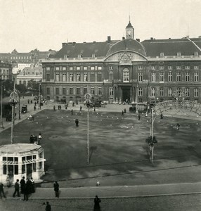 Belgium Liege Lambert Place Old NPG Stereoview Photo 1900's