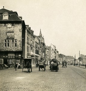 Belgium Liege Docks of the Gaffe & the Butte Old NPG Stereoview Photo 1900's