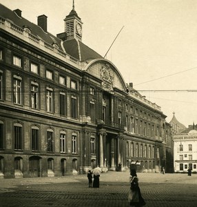 Belgium Liege Palace of Justice Old NPG Stereoview Photo 1900's