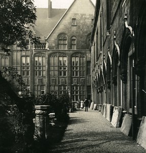 Belgium Liege palace of Justice Old NPG Stereoview Photo 1900's