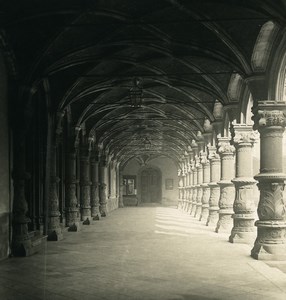 Belgium Liege Palace of Justice under the Arches Old NPG Stereoview Photo 1900's