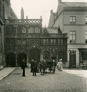 Belgium Bruges Brugge Chapel of the Holy Blood NPG Stereoview Photo 1900's