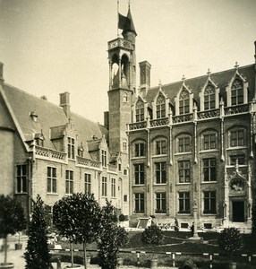 Belgium Bruges Brugge Grunthuyse Hall Old NPG Stereoview Photo 1900's
