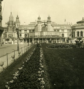 Belgium Ostend Oostende Kursaal & avenue Leopold NPG Stereoview Photo 1900's