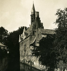 Belgium Mechelen Malines Archbishopric outbuildings Stereoview NPG 1900's