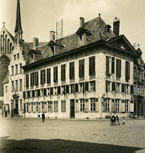 Belgium Mechelen Malines City Hall Old NPG Stereoview Photo 1900's