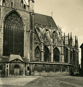 Belgium Mechelen Malines Apse of the Cathedral Old NPG Stereoview Photo 1900's
