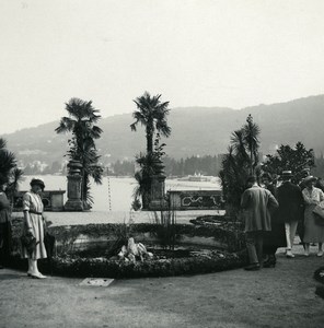 Italy Lake Maggiore Isola Bella Stresa Old Possemiers Stereoview Photo 1900