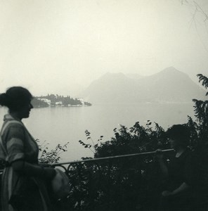 Italy Lake Maggiore Isola Madre Laveno Old Possemiers Stereoview Photo 1900