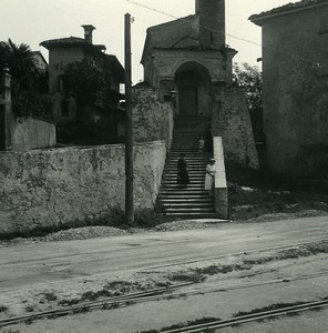 Italy Lake Maggiore Suna old chapel Old Possemiers Stereoview Photo 1900