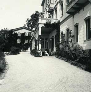 Italy Lake Maggiore Pallanza Eden Hotel Old Possemiers Stereoview Photo 1900
