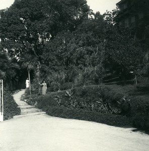 Italy Lake Maggiore Pallanza Eden Hotel Gardens Possemiers Stereoview Photo 1900