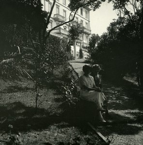 Italy Lake Maggiore Pallanza Eden Hotel Gardens Possemiers Stereoview Photo 1900