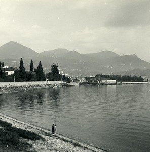 Italy Lake Maggiore Intra Old Possemiers Stereoview Photo 1900