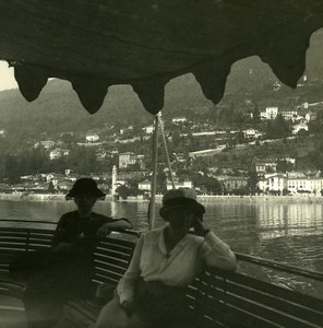 Italy Lake Maggiore Ghiffa Old Possemiers Stereoview Photo 1900