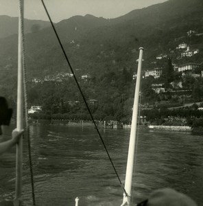 Italy Lake Maggiore Oggebbio Old Possemiers Stereoview Photo 1900