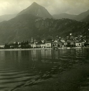 Italy Lake Maggiore Cannero panorama Old Possemiers Stereoview Photo 1900
