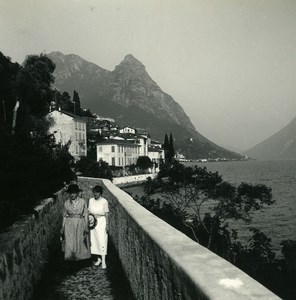 Italy Lake Lugano Oria Villa Marchese Brusati Possemiers Stereoview Photo 1900