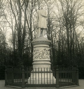 Germany Berlin Tiergarten Statue Friedrich Wilhelm III Stereoview Photo NPG 1900