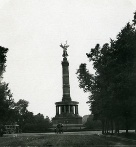 Germany Berlin Victory Column Siegessaule Old Stereoview Photo NPG 1900