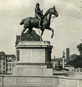 Germany Berlin Friedrich III Equestrian monument Old Stereoview Photo NPG 1900