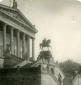 Germany Berlin National Gallery Monument Old Stereoview Photo NPG 1900