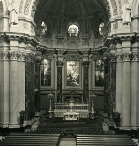 Germany Berlin Cathedral interior Old Stereoview Photo NPG 1900