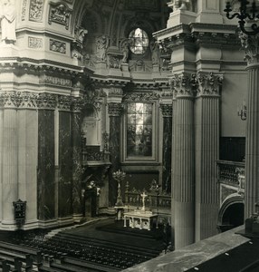 Germany Berlin Cathedral interior Old Stereoview Photo NPG 1900