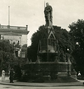 Germany Berlin Roland Rolandbrunnen Fountain Old Stereoview Photo NPG 1900