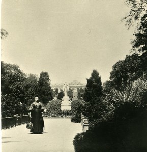 Germany Potsdam Sanssouci Castle Gardens Old Stereoview Photo NPG 1900