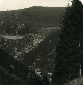 Germany Black Forest Triberg Panorama Old Stereoview Photo NPG 1900