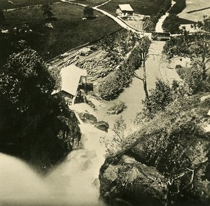 Switzerland Alps Meiringen Valley Old Stereoview photo 1900