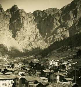 Switzerland Alps Gemmi Pass Old Stereoview photo NPG 1900