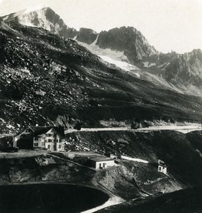 Switzerland Alps Furkas road Galenstock Old Stereoview photo Wehrli 1900