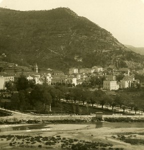 Italy Ventimiglia Vintimille new town city Old Stereoview photo NPG 1900