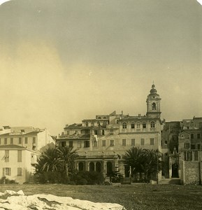 Italy Bordighera panorama Old Stereoview photo NPG 1900