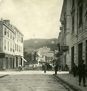 Italy Bordighera Viale Imperatrice Federico Old Stereoview photo NPG 1900