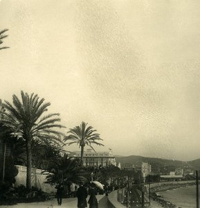 Italy Sanremo Passage of the Empress Old Stereoview photo NPG 1900