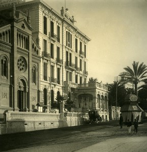 Italy Sanremo Passage of the Empress Old Stereoview photo NPG 1900