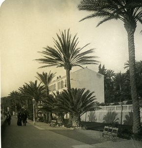 Italy Sanremo Passage of the Empress Old Stereoview photo NPG 1900