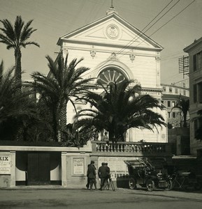 Italy Sanremo Cappuccini Church Old Stereoview photo NPG 1900