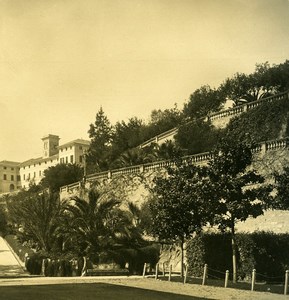 Italy Porto Maurizio Via Genova Terrace Old Stereoview photo NPG 1900